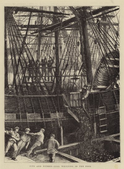 Pits and Pitmen, Coal Whipping in the Pool by Matthew White Ridley